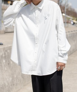 「kutir」 7分袖シャツ MEDIUM ホワイト メンズ