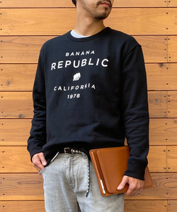 「BANANA REPUBLIC FACTORY STORE」 スウェットカットソー M ブラック メンズ