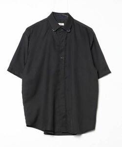 「tk.TAKEO KIKUCHI」 半袖シャツ 02 ブラック メンズ