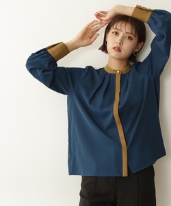 「N.（N. Natural Beauty Basic）」 長袖ブラウス MEDIUM ブルー系その他 レディース