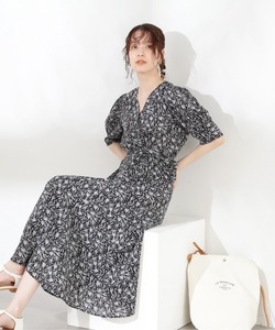 「N.（N. Natural Beauty Basic）」 長袖ワンピース MEDIUM ブラック レディース