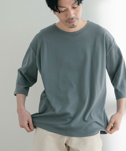 「ITEMS URBANRESEARCH」 7分袖Tシャツ MEDIUM ブルー メンズ