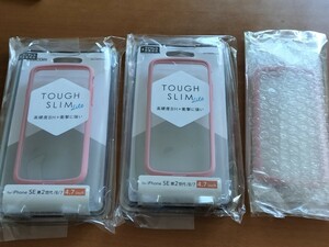 3個セット ELECOM iPhone8/7/SE2 第2世代 TOUGH SLIM LITE ピンク エレコム タフスリム