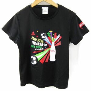 レア！FIFA W杯 2010 レディースMサイズTシャツ　CLIMALITE(胸元にほつれそうな所アリ写真4)