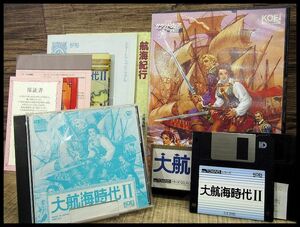 G② ◆ PC44 現状渡し FM TOWNS 光栄 KOEI 大航海時代 II 2 with サウンドウェア CD-ROM + 3.5 2HD シミュレーション PC パソコン ゲーム