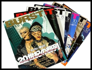 G② ■ BU1 美品 BURST バースト 2001年 1月 2月 8月 9月 10月 11月 12月 計7冊 セット まとめて 雑誌 サブカルチャー コアマガジン
