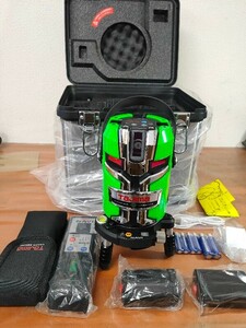 タジマ 墨出し器 KJC矩十字&横全周 NAVIゼロジー二軸電子センサー制御 ZEROGSN-KJC　未使用長期保管品　【美品】