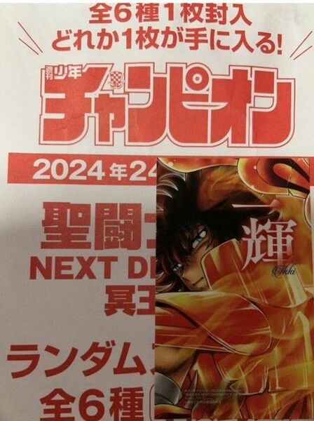 週刊少年チャンピオン 2024 24号 聖闘士星矢 ランダムステッカー 一輝 