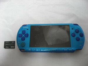PSP プレイステーション・ポータブル ブルー PSP-3000 本体のみ 現状品