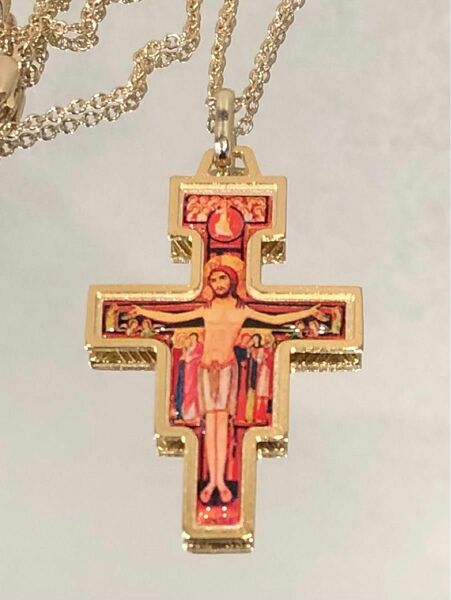 サン・ダミアーノの聖十字架　ネックレス　●十字架ゴールド
