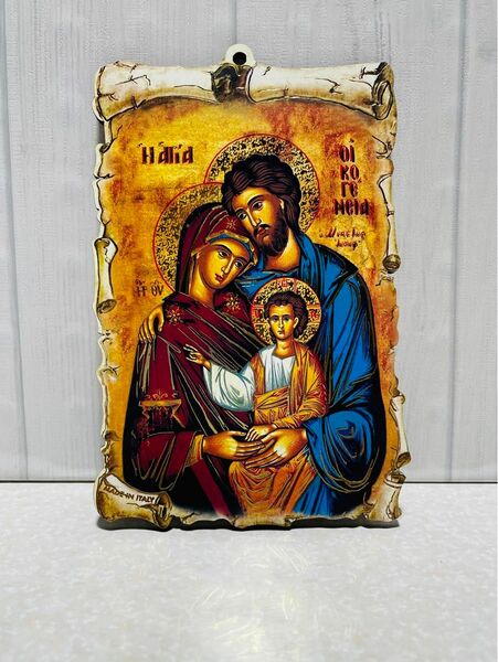 聖家族　Sacra Familia 板絵　●インテリア●置物●壁掛け●イタリア製