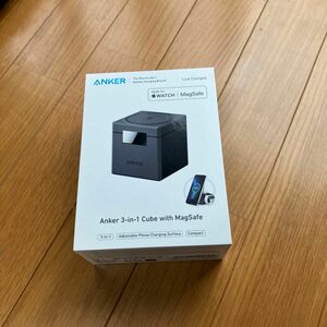 Anker 3-in-1 Cube with MagSafe ブラック アンカー スマートフォン Apple Watch 充電