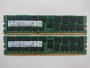 中古品★Samsung サーバー用メモリ 8GB 2Rx4 PC3-12800R-11-11-E2-D3★8G×2枚 計16GB