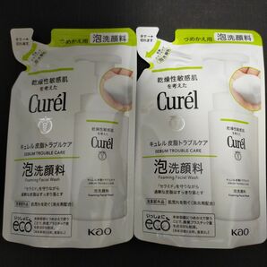 キュレル　 皮脂トラブルケア　泡洗顔料　2個