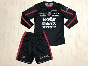 2019-20fajia-no Okayama direction * team staff main . actual use long sleeve training wear + shorts top and bottom set not for sale / have horse . two 