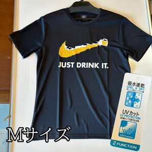 Just do it　NIKE パロディTシャツ　おもしろTシャツ　吸水　速乾　UVカット　Mサイズ