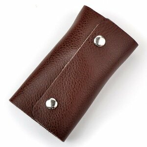  original leather key case men's lady's original leather cow leather simple . robust . long-lasting go in . festival . birthday key case - coffee 