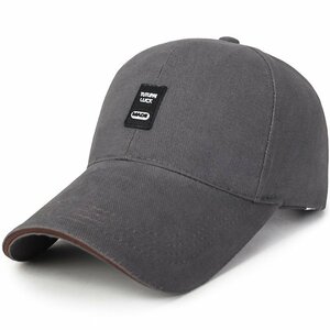 キャップ メンズ 帽子UVカット99％・UPF50+紫外線対策日焼け防止 小顔効果 カジュアル おしゃれ 野球帽 調整可能 -グレー