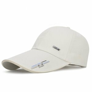 キャップ メンズ 帽子 つば長 夏 野球帽 ロングバイザー UVカット 日よけキャップUVカット99％紫外線対策 日焼け防止 -クリーム