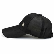 キャップ メンズ メッシュ通気構造 夏新品 UVカット帽子 通気性抜群 日焼け防止 紫外線対策 野球帽スポーツ帽子 調節可能 -ベージュ_画像8