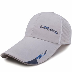 キャップ メンズ 帽子 つば長 メッシュ夏 野球帽 ロングバイザー UVカット UVカット99％紫外線対策 日焼け防止-Bクリーム