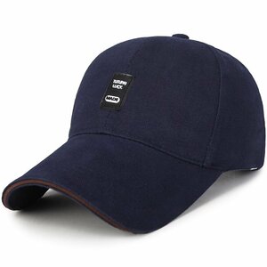 キャップ メンズ 帽子UVカット99％・UPF50+紫外線対策日焼け防止 小顔効果 カジュアル おしゃれ 野球帽 調整可能 男女兼用-ネイビー