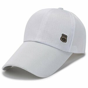 キャップ メンズ メッシュ通気構造 夏新品 UVカット帽子 通気性抜群 日焼け防止 紫外線対策 野球帽スポーツ帽子 調節可能 -ホワイト