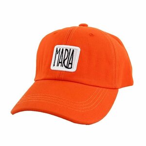 メンズ 帽子 コットン100% 柔らかい キャップ メンズ レディース 紫外線対策 UVカット 野球帽 調節可能-オレンジ