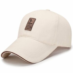 キャップ メンズ 帽子UVカット99％・UPF50+紫外線対策日焼け防止 小顔効果 カジュアル おしゃれ 野球帽 調整可能 男女兼用-クリーム