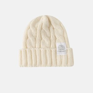 ニット帽子レディース 冬暖かく ニットキャップ 柔らかい防寒保温 伸縮性 ゆったり 暖かい 軽量-クリーム