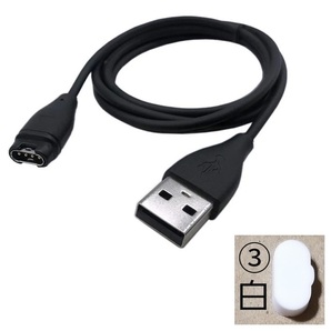 USB iA+白 GARMIN タイプB 充電器 充電 ケーブル ガーミン 165 245 255 265 955 965 Instinct Fenix 6 7 6X 7X Approach S42 S62 S70 venu