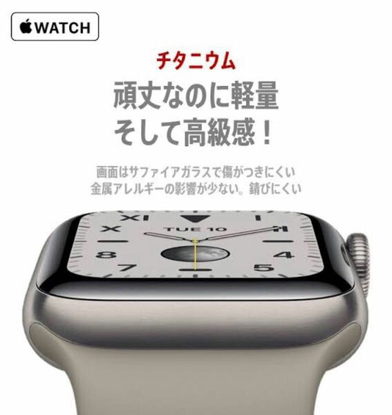 極美　Apple Watch series6 EDITION titanium 44mm 100% シルバーチタニウム 