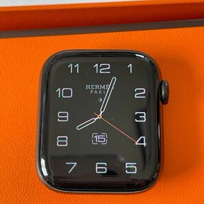 極上　Apple Watch Hermes series6 44mm ブラックステンレスモデル　93% エルメス