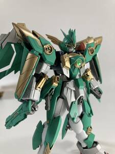 プロモデラー 雑誌掲載作品 密林の大翼風影日衛　HGBFウイングガンダムフェニーチェ改造 完成品 密林　SDガンダム　BB戦士元祖SD　風林火山