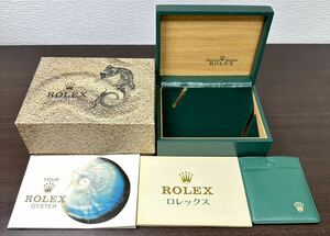 1円〜 Y 希少 レア 純正 ROLEX ロレックス タツノオトシゴ BOX 板ボックス グリーン 貝殻オイスター アンティーク 付属品 冊子時計62272768