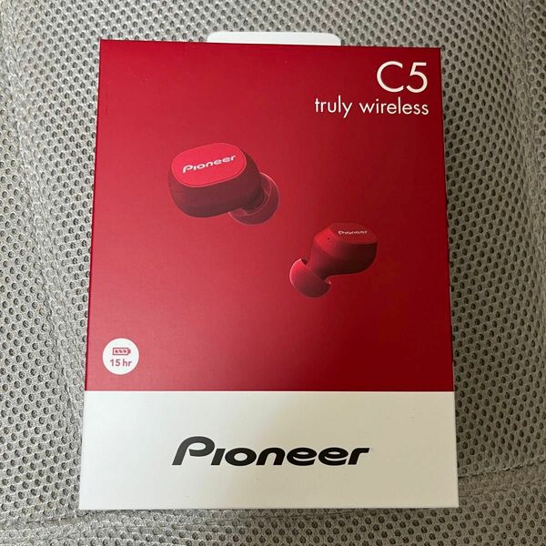 【新品】Pioneer パイオニア 完全ワイヤレスイヤホン Bluetooth対応 マイク付 赤 レッド SE-C5TW(R) 