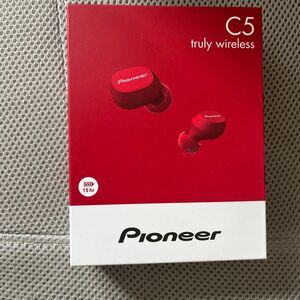 【新品】Pioneer パイオニア 完全ワイヤレスイヤホン Bluetooth対応 マイク付 赤 レッド SE-C5TW(R) 