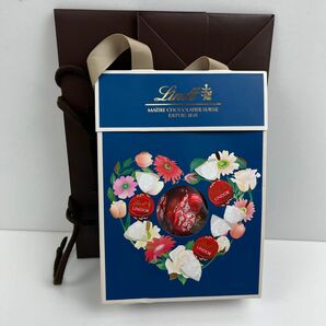 リンツ Lindt チョコレート リンドールバッグ 12個入 インディゴブルー 手提げ袋付き ショッピングバッグS付