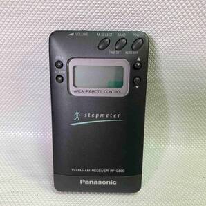 OK9184○Panasonic パナソニック stepmeter TV/FM/AM レシーバー ポケットラジオ コンパクトラジオ RF-G800 ケース/イヤホン付 240501の画像2