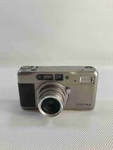 S5236○CONTAX コンタックス フィルムカメラ コンパクトカメラ T VS シャッターOK フラッシュOK 240510_画像1