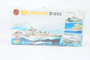 【1/600】airfix　NAVAL DESTROYER OF WW2 第二次世界大戦　駆逐艦４隻セット