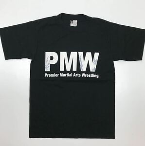 PMW プロレス　Tシャツ 黒　ロゴ　サイン入り　Mサイズ