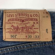 Levi’s デニムパンツ ジーンズ ジーパン リーバイス アタリ抜群 501 W30 L33_画像8