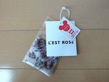 【送料無料】★L'EST ROSE*レストローズ☆ディズニーコラボ ローズ柄ワンピース MT ピンク 徳澤直子さん着用 リボンベルト付き 日本製_画像9