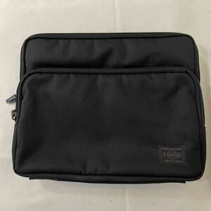 * prompt decision beautiful goods Porter hybrid tablet case black clutch bag postage 230 jpy PORTER Yoshida bag 