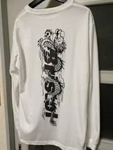 送料無料 M FCRB Bristol DRAGON TEAM L/S TEE ホワイト 24SS ドラゴン Tシャツ_画像1