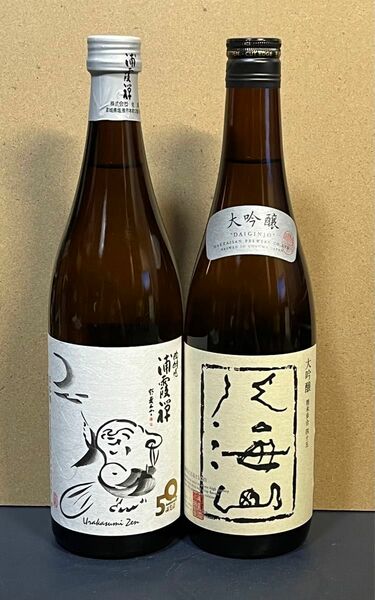 八海醸造 大吟醸 八海山 720ml 浦霞 禅 純米吟醸 720ML 2本セット