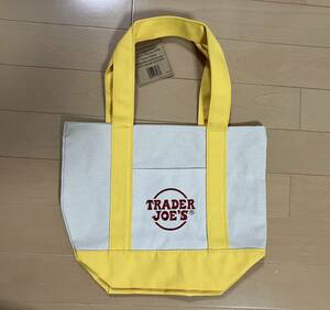 TRADER JOE’S/トレジョ/トレーダージョーズ★ミニ キャンバス生地/MINI CANVAS TOTE BAG★黄色/イエロー