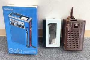 [JBI 5309]National micro tv + radio 1.5 type TR-1020-B radio 2 point set stereo electronic equipment storage goods Junk present condition goods 