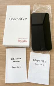 【BEF 4914】1円スタート Y!mobile ワイモバイル Libero 5G IV A302ZT ブラック 判定○ スマートフォン スマホ 現状品